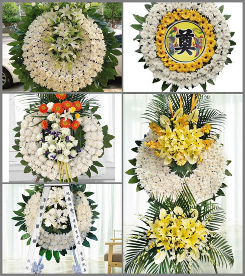 湖南永州祁阳县龚家坪镇碧莲村花圈速递
